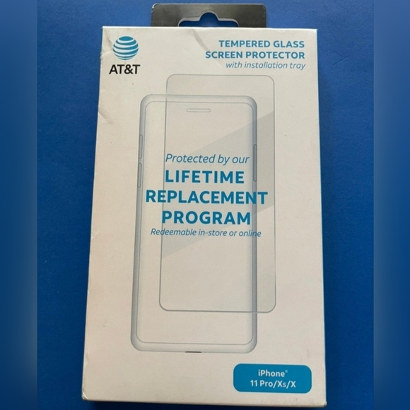 iPhone 11 Pro - AT&T Tempered Glass Screen Protector (CLEAR) - Picture 3 of 3